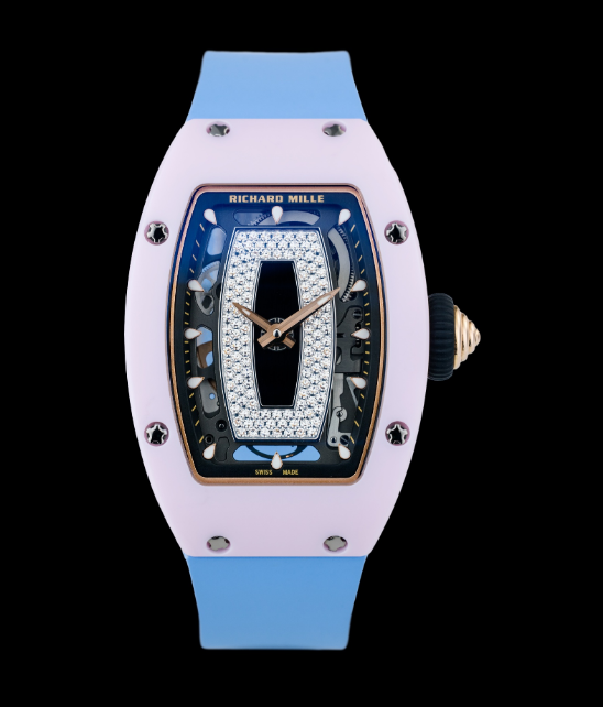 Richard Mille Replica Watch RM 07-01 Pink Ceramic & White Gold